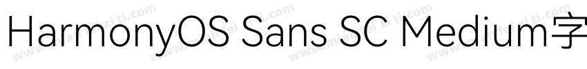 HarmonyOS Sans SC Medium字体字体转换